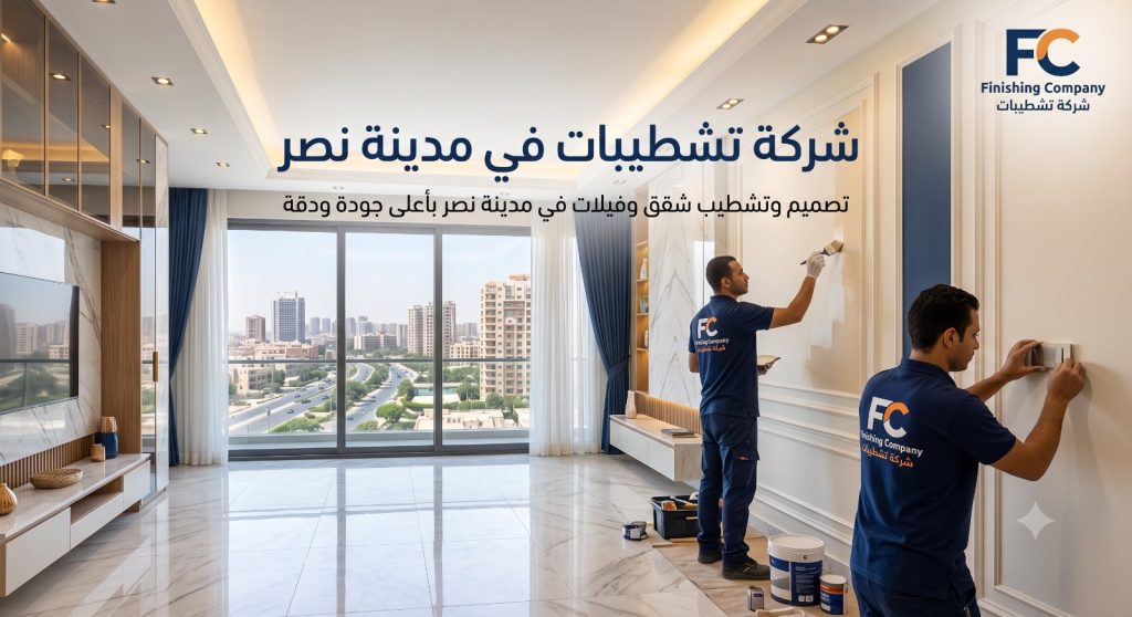 شركة تشطيبات في مدينة نصر — تشطيب شقق وفلل بمعايير احترافية