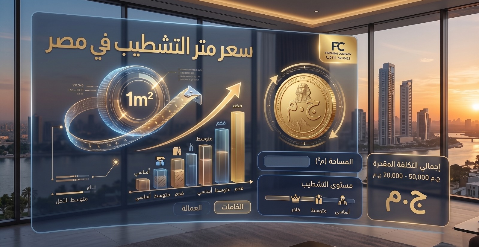 سعر متر التشطيب في مصر